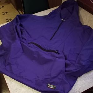 Vintage 90's solid purple nylon pull over